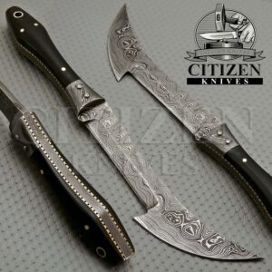 Damascus Steel Hunting Bowie Knife