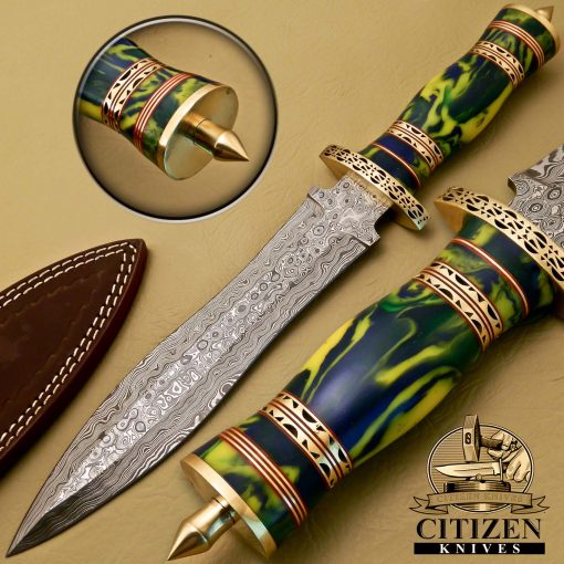 DAMASCUS STEEL DAGGER KNIVES