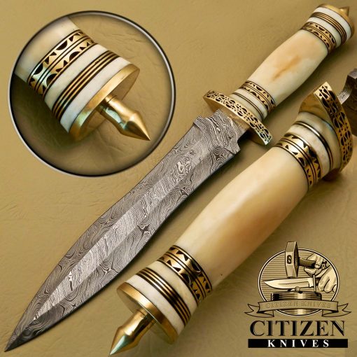 DAMASCUS STEEL DAGGER KNIVES