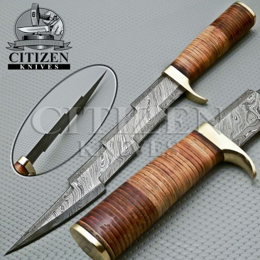 DAMASCUS STEEL DAGGER KNIFE