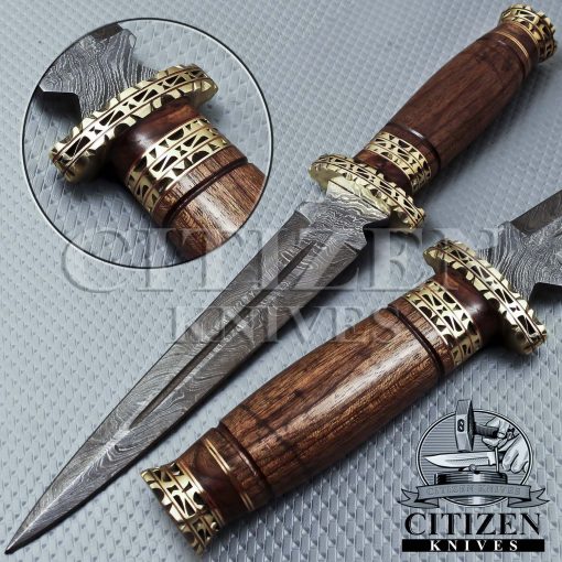 DAMASCUS STEEL DAGGER KNIFE