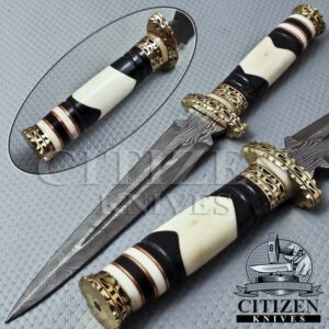 DAMASCUS STEEL DAGGER KNIFE