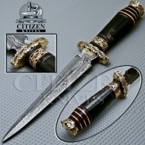 DAMASCUS STEEL DAGGER KNIFE