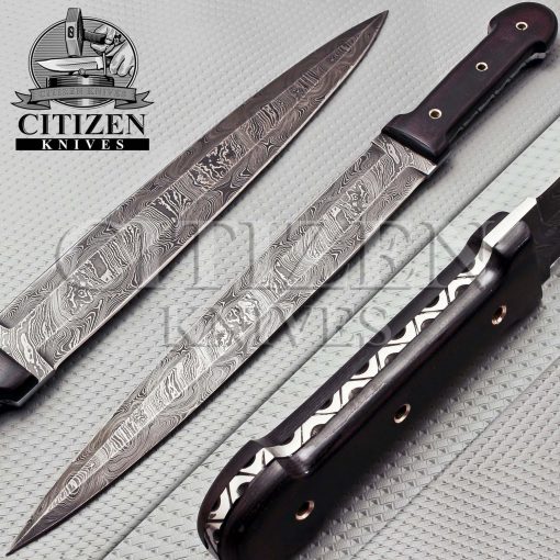 DAMASCUS STEEL DAGGER KNIFE