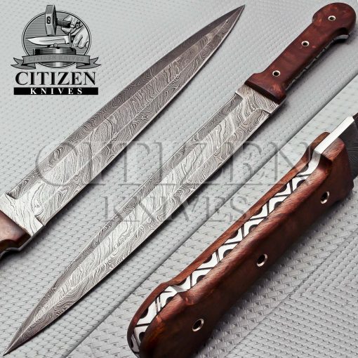 DAMASCUS STEEL DAGGER KNIFE