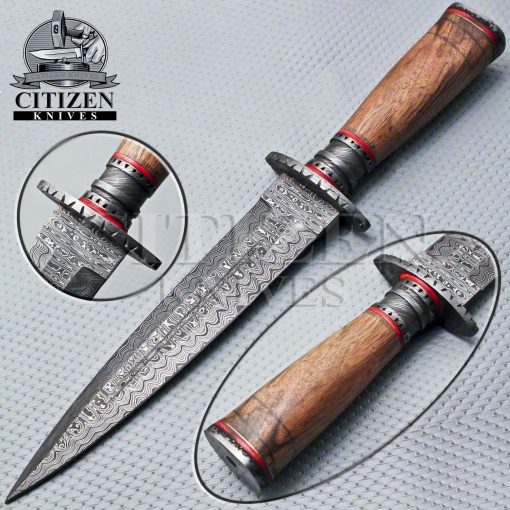 DAMASCUS STEEL DAGGER KNIFE