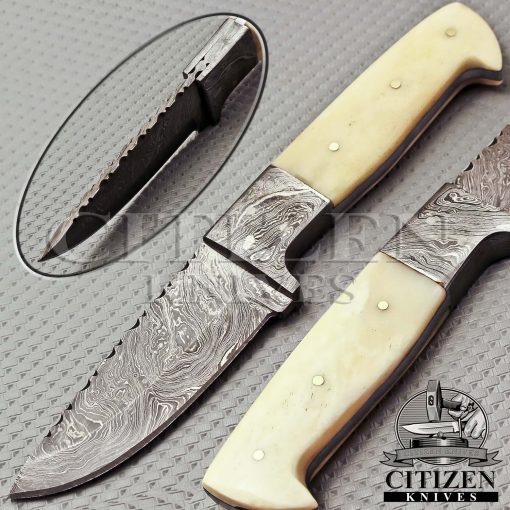 DAMASCUS STEEL SKINNER KNIFE