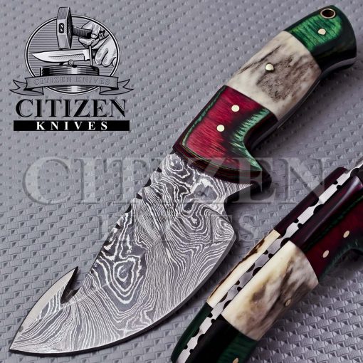 DAMASCUS STEEL SKINNER KNIFE