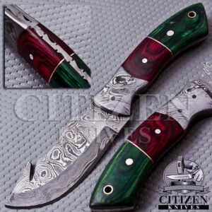 DAMASCUS STEEL SKINNER KNIFE