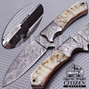 DAMASCUS STEEL SKINNER KNIFE