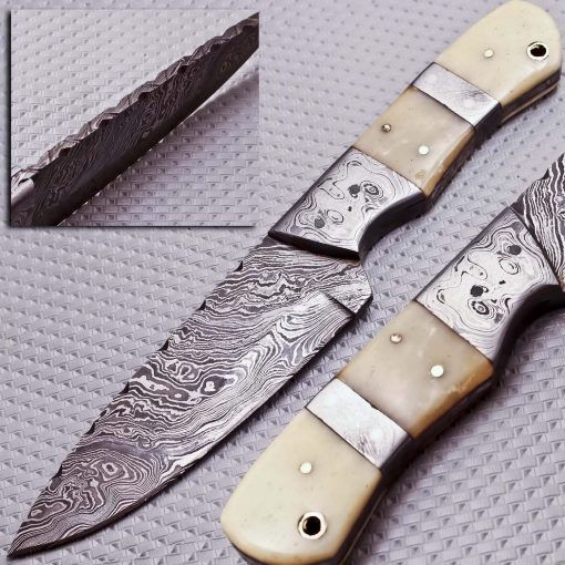 DAMASCUS STEEL SKINNER KNIFE