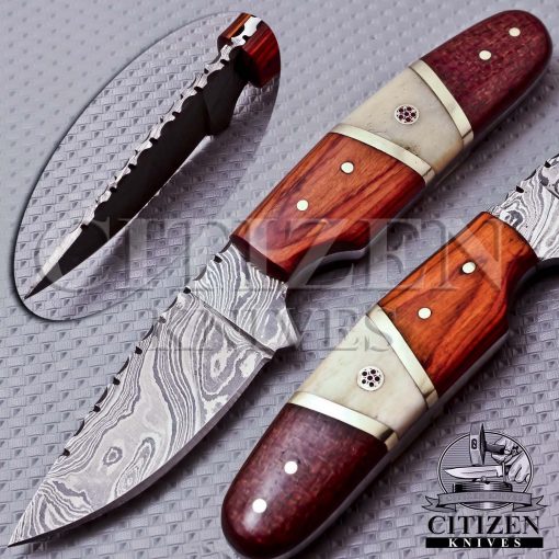 DAMASCUS STEEL SKINNER KNIFE