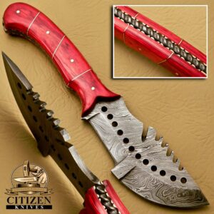 DAMASCUS STEEL TRACKER KNIVES