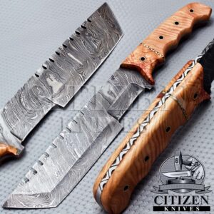 DAMASCUS STEEL TRACKER KNIFE