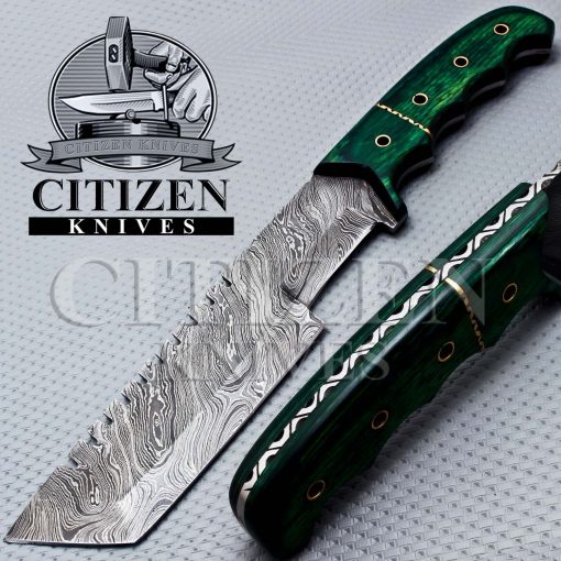 DAMASCUS STEEL TRACKER KNIFE