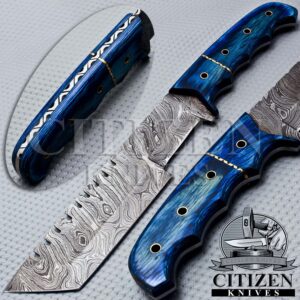 DAMASCUS STEEL TRACKER KNIFE