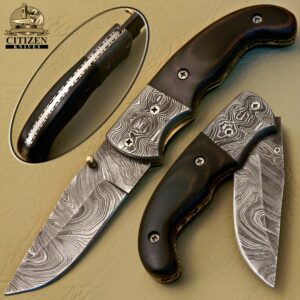 Damascus Steel Folding Knife