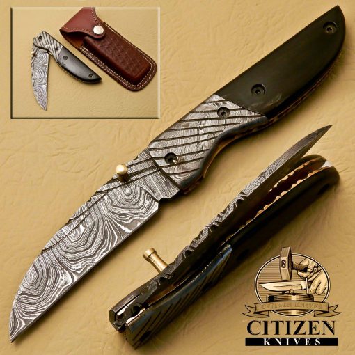 Damascus Steel Folding knife