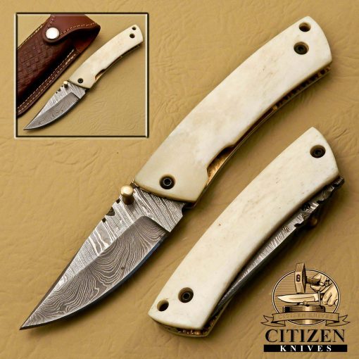 Damascus Steel Folding knife