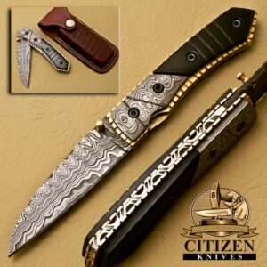 Damascus Steel Folding knife