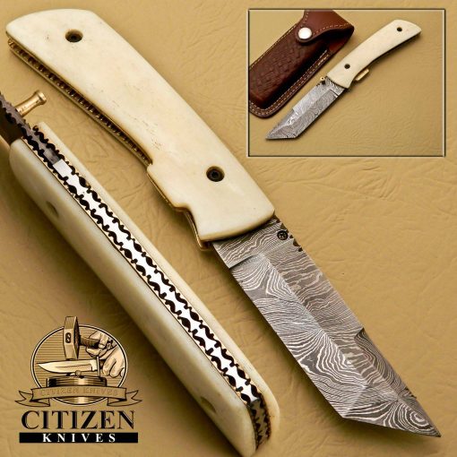 Damascus Steel Folding knife