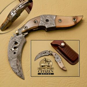 Damascus Steel Folding knife