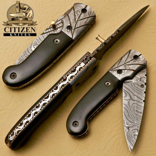 Damascus Steel Folding knife