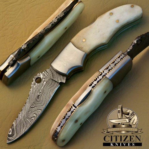 Damascus Steel Folding knife