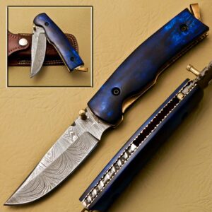 Damascus Steel folding knife