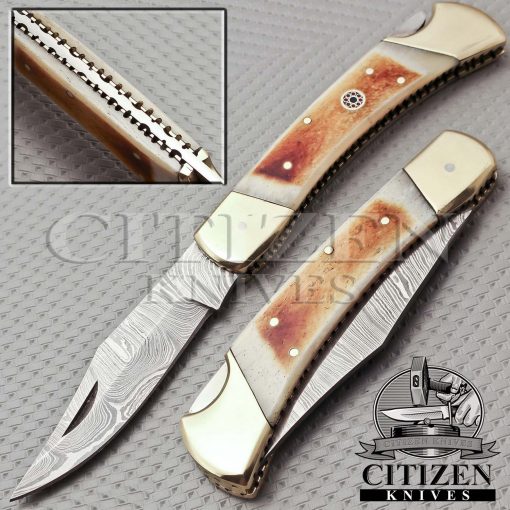 Damascus Steel Folding knife