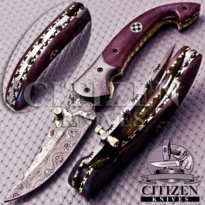 Damascus Steel Folding knife