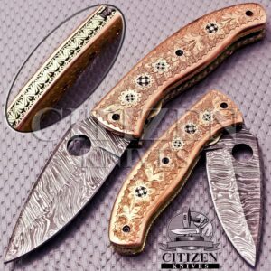 Damascus Steel Folding knife