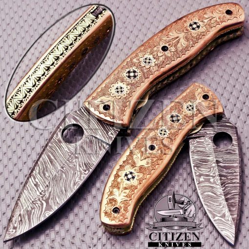 Damascus Steel Folding knife