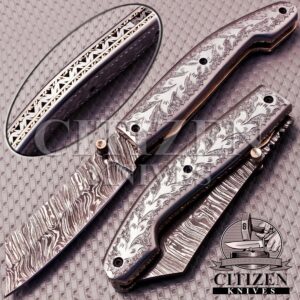 Damascus Steel Folding knife