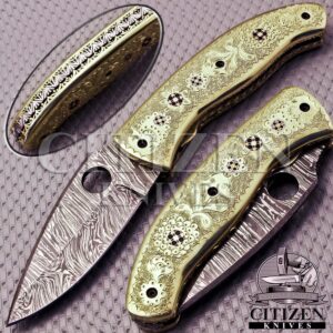 Damascus Steel Folding knife