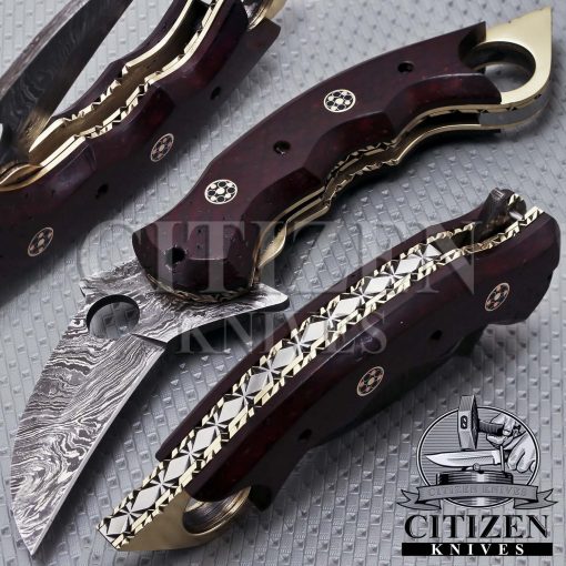 Damascus Steel Folding knife