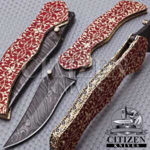 Damascus Steel Folding knife