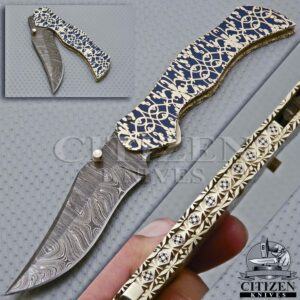 Damascus Steel Folding knife