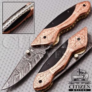 Damascus Steel Folding knife