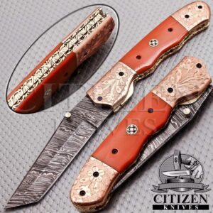 Damascus Steel Folding knife