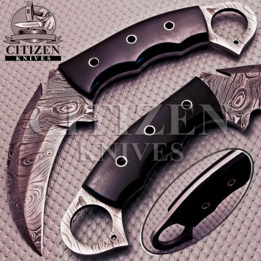 DAMASCUS STEEL KARAMBIT KNFIE