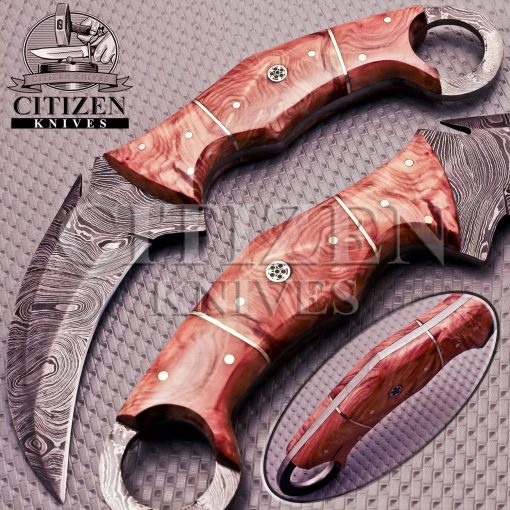 DAMASCUS STEEL KARAMBIT KNFIE