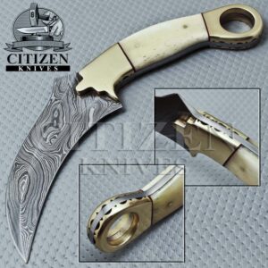 DAMASCUS STEEL KARAMBIT KNFIE