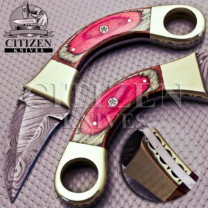 DAMASCUS STEEL KARAMBIT KNFIE