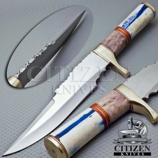 J-2 STEEL HUNTING BOWIE KNIFE