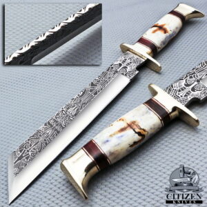 J-2 STEEL FORGED HUNTING BOWIE KNIFE