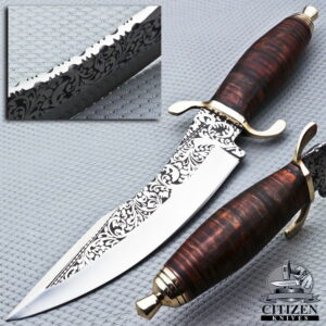 J-2 STEEL FORGED HUNTING BOWIE KNIFE