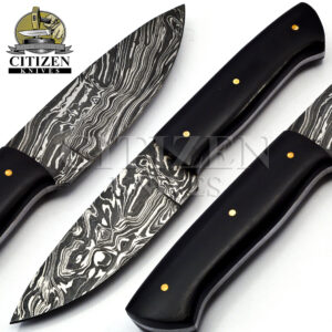 Damascus Steel Hunting Skinner Knife