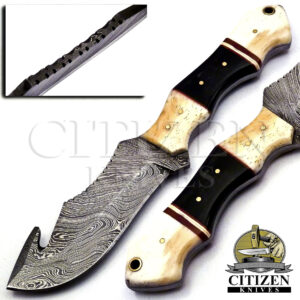 Damascus Steel Hunting Skinner Knife