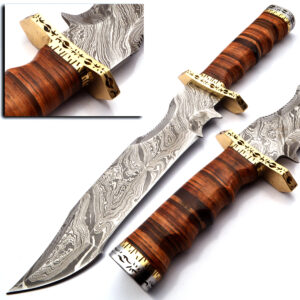 Damascus Steel Bowie Knife - CTB-6